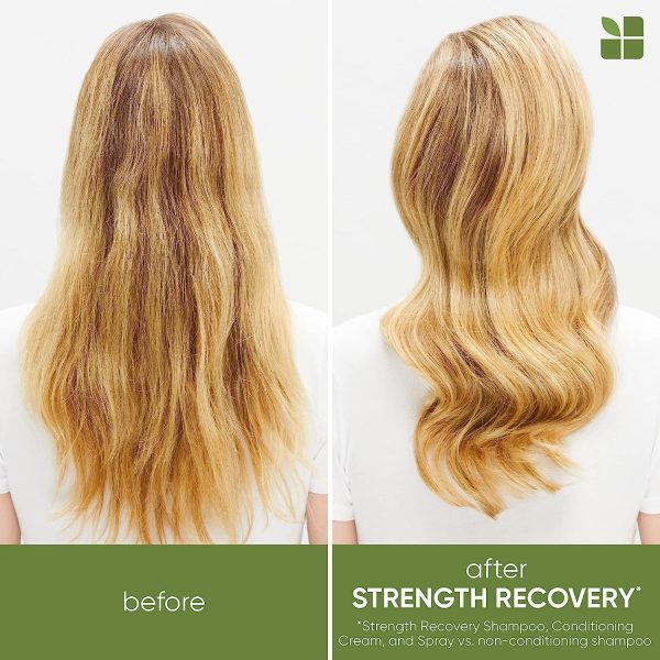 Biolage Strength Recovery Leave-In Conditioner Spray | Hair Repairing Heat Protectant & Detangler | Strengthens & Prevents Damage | For Damaged & Sensitized Hair | Vegan | Cruelty-Free - Image 2