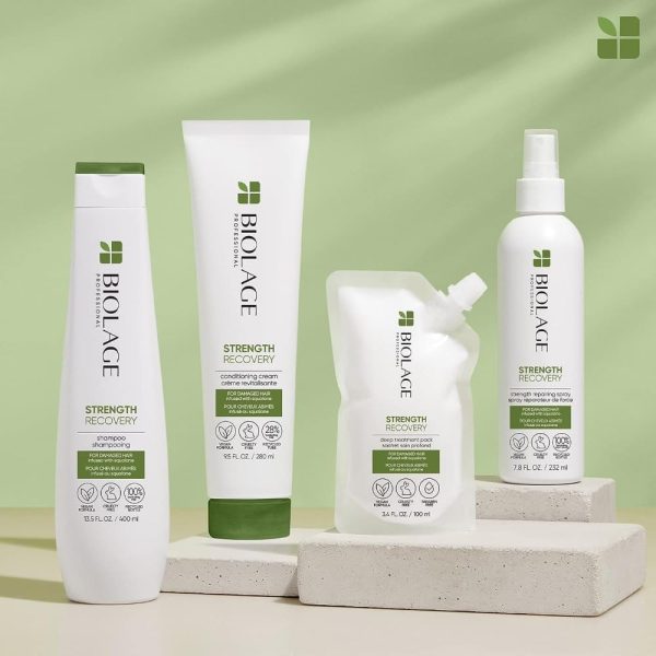 Biolage Strength Recovery Leave-In Conditioner Spray | Hair Repairing Heat Protectant & Detangler | Strengthens & Prevents Damage | For Damaged & Sensitized Hair | Vegan | Cruelty-Free - Image 5