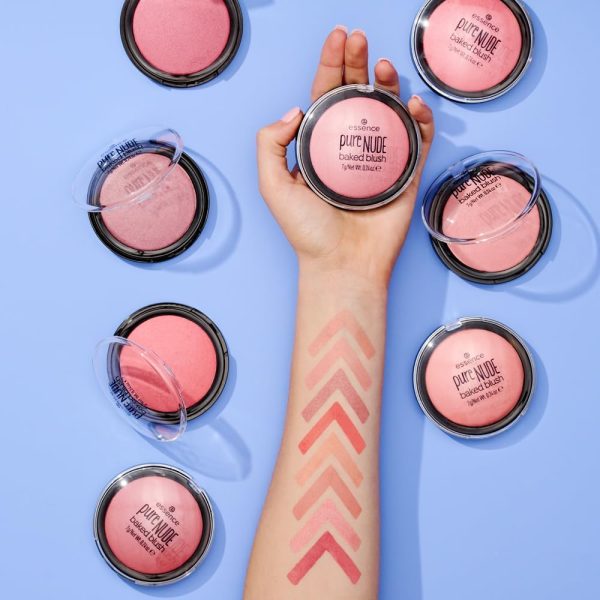 essence | Pure Nude Baked Blush | Highly Pigmented Baked Texture for a Bright, Healthy Glow | Available in 8 Gorgeous Shimmery Shades | Vegan & Cruelty Free (07 Cool Coral) - Image 5