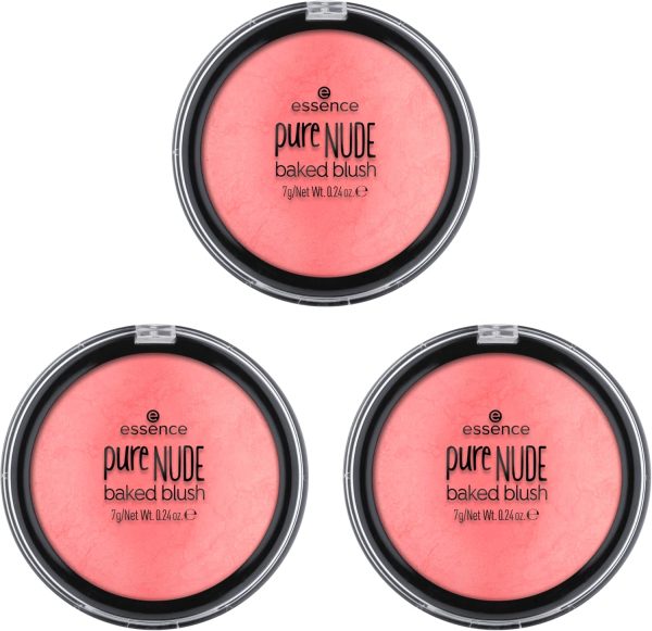 essence | Pure Nude Baked Blush | Highly Pigmented Baked Texture for a Bright, Healthy Glow | Available in 8 Gorgeous Shimmery Shades | Vegan & Cruelty Free (07 Cool Coral) - Image 7