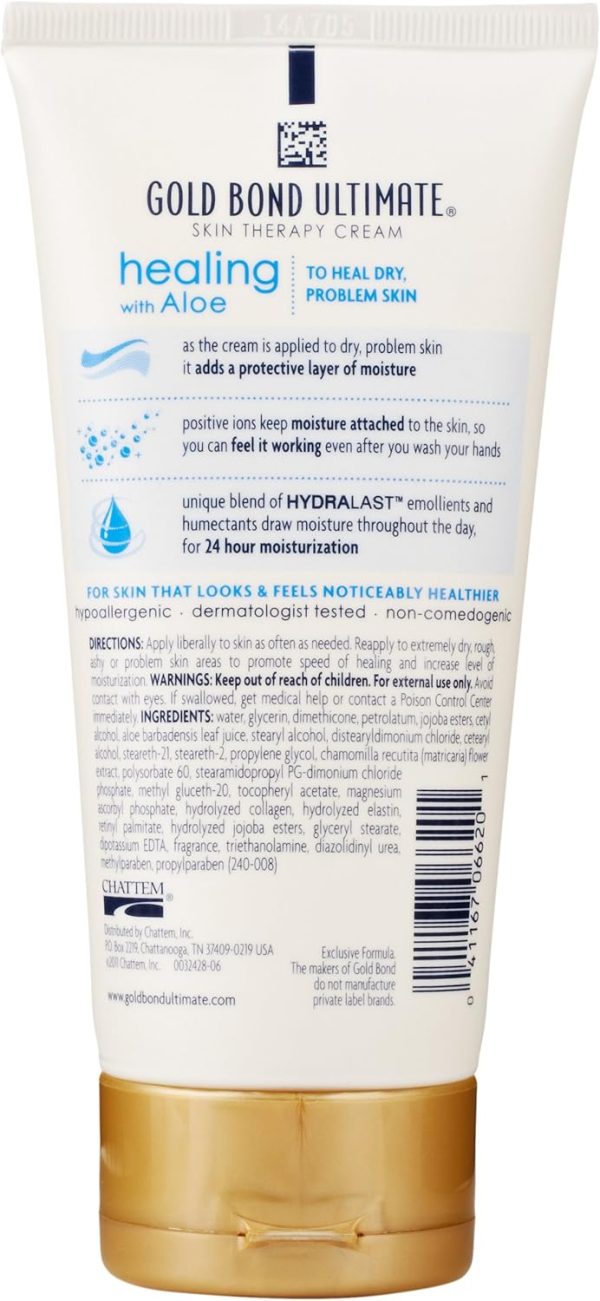 Gold Bond Healing Skin Therapy Lotion with aloe 5.5 oz., Non-Greasy & Hypoallergenic - Image 3