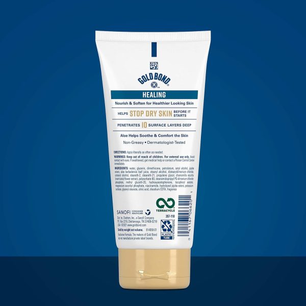 Gold Bond Healing Skin Therapy Lotion with aloe 5.5 oz., Non-Greasy & Hypoallergenic - Image 5