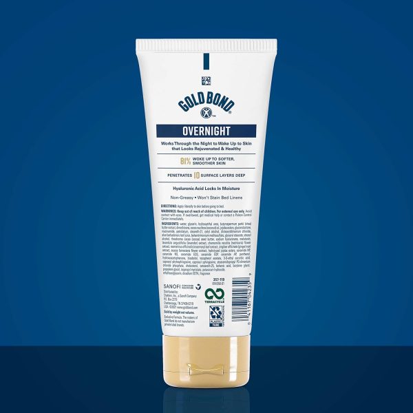 Gold Bond Overnight Deep Moisturizing Lotion, 8 oz., Skin Therapy Lotion With Calming Lavender Scent - Image 5