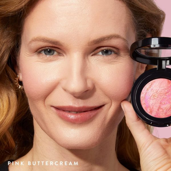 LAURA GELLER NEW YORK Baked Blush-n-Brighten Marbleized Blush - Pink Grapefruit Creamy Lightweight Satin Finish - Image 8