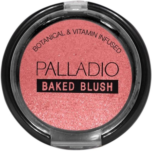 Palladio Baked Blush, Highly Pigmented Shimmery Formula, Easy to Blend and Highly Buildable, Apply Dry for a Natural Glow or Wet for a Dramatic Luminous Look, Long Lasting for All day Wear, Wish - Image 2