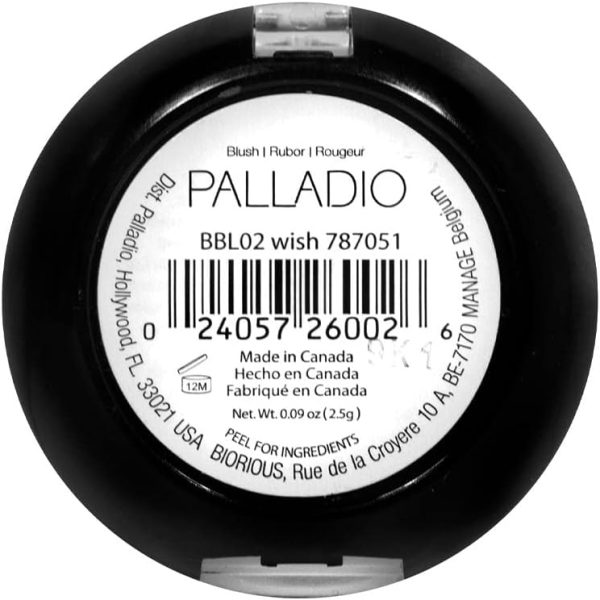 Palladio Baked Blush, Highly Pigmented Shimmery Formula, Easy to Blend and Highly Buildable, Apply Dry for a Natural Glow or Wet for a Dramatic Luminous Look, Long Lasting for All day Wear, Wish - Image 3