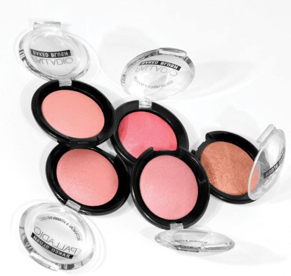 Palladio Baked Blush, Highly Pigmented Shimmery Formula, Easy to Blend and Highly Buildable, Apply Dry for a Natural Glow or Wet for a Dramatic Luminous Look, Long Lasting for All day Wear, Wish - Image 6
