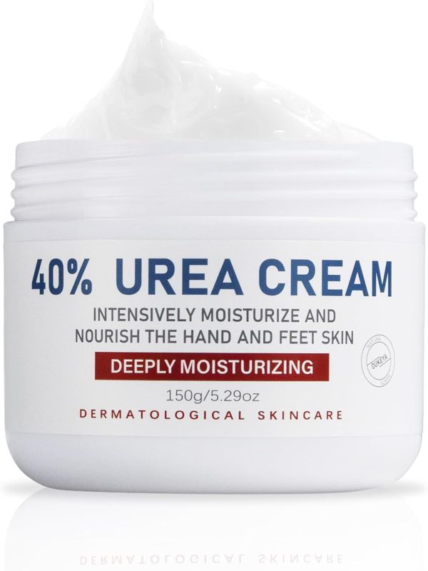 Urea Cream 40 Percent for Feet, 40% Urea Foot Cream for Dry Cracked Heels Knees Elbows Callus Hands Repair Treatment with 2% Salicylic Acid, Foot Moisturizer, Dead Skin Remover, Softener for Feet Care