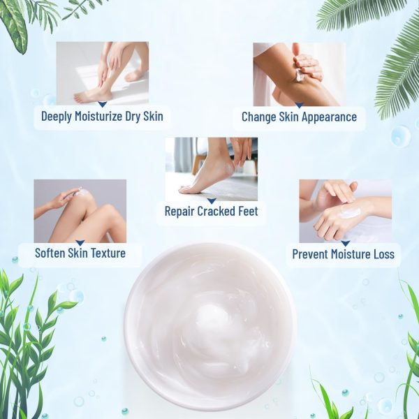 Urea Cream 40 Percent for Feet, 40% Urea Foot Cream for Dry Cracked Heels Knees Elbows Callus Hands Repair Treatment with 2% Salicylic Acid, Foot Moisturizer, Dead Skin Remover, Softener for Feet Care - Image 3
