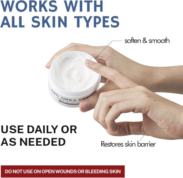 Urea Cream 40 Percent, Urea Foot & Hand Cream for Dry Cracked, 40 per Urea Lotion for Feet Maximum Strength - Image 7